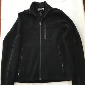 Ibex Wool Sweater Jacket Black Men M